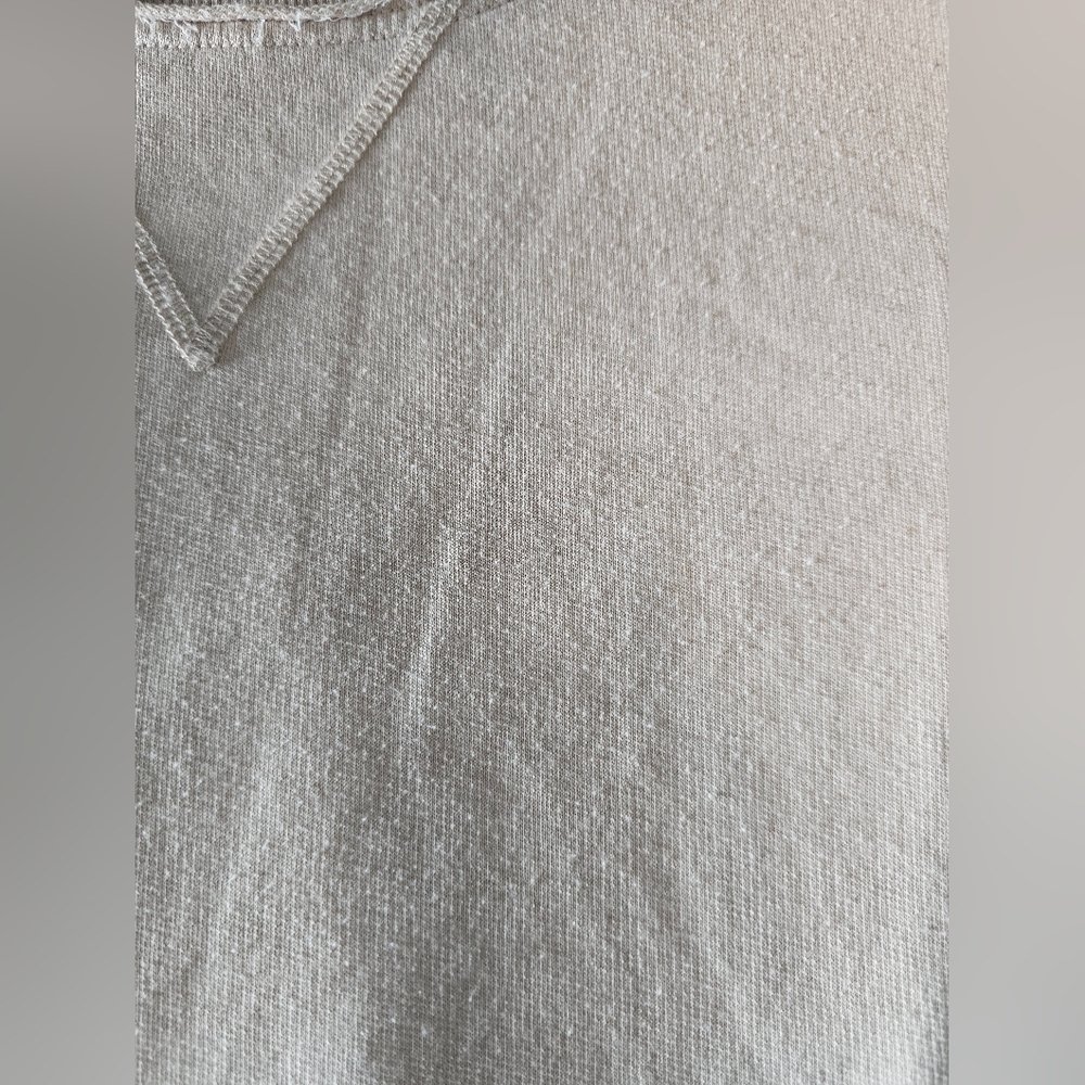 Z SUPPLY Beige White Ombré Sweatshirt Top Size S Soft Cotton Blend Pullover - Picture 7 of 12